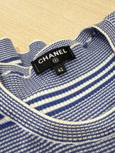 Chanel Blue & White Striped Cotton Shirt (size 42)