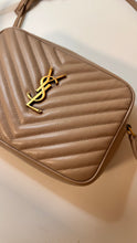 Saint Laurent Bag, Dark Beige Quilted Leather Lou Medium YSL Camera Bag