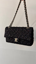 Chanel Bag, Black Sequin & Tweed Medium Double Flap Bag
