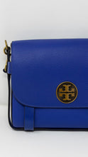 Tory Burch Blue Alastair Runway Pebbled Crossbody