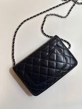 Chanel Bag, 2018 Black Lambskin Quilted Wallet On Chain