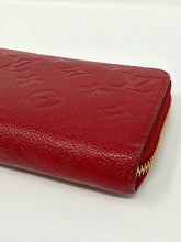Louis Vuitton Red Empreinte Monogram Leather Zippy Wallet