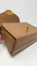 Mulberry Sable High Gloss Leather Small Lana Top Handle