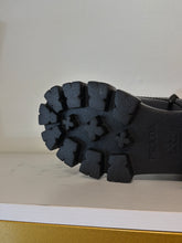 Prada Shoes, Black Monolith Leather and Re-Nylon Boots with Pouch (size 37)