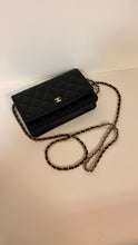 Chanel Bag, 2025 Black Caviar Leather Wallet on Chain Crossbody