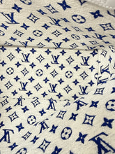 Louis Vuitton Bag, Limited Edition Blue & White Jacquard Velvet Monogram Neverfull MM