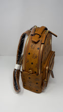 MCM Bag, Cognac Leather Stark Small Backpack