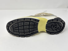 Chanel Shoes, Fabric Laminated Calfskin Stretch CC Sneakers (size 41)