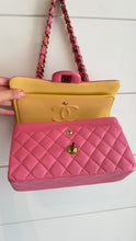 Chanel Bag, 2021 Pink & Yellow Quilted Lambskin Small Classic Double Flap Bag