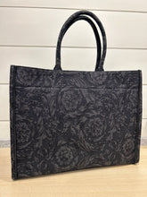 Versace Bag, Black Barocco Athena Large Tote Bag