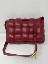 Bottega Veneta Bag, Dark Red Nappa Maxi Intreccio Padded Cassette Crossbody Bag