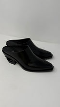 Fendi Shoes, Black Leather Cut Out Heel Mules (size 38.5)