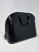 Louis Vuitton Bag, Black Epi Vernis Patent Leather Alma GM