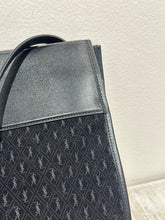 Saint Laurent Bag, Black Suede Monogram Shopper Tote