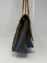 Saint Laurent Bag, Denim Suede Monogram Medium Niki Chain Satchel