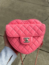 Chanel Bag, 2022 Pink Quilted Lambskin Large “In-Love” Heart Bag