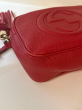 Gucci Bag, Red Pebbled Calfskin Small Soho Disco Bag