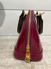 Louis Vuitton Bag, Raspberry Vernis Patent Leather Monogram Alma BB