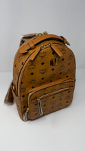 MCM Bag, Cognac Leather Stark Small Backpack