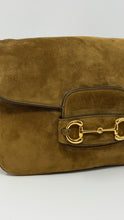 Gucci Bag, Suede Small Aura Horsebit 1955 Shoulder Bag