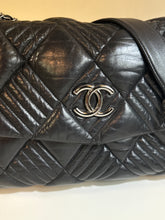 Chanel Bag, Black Lambskin Leather Quilted “In and Out” Maxi Shoulder Bag