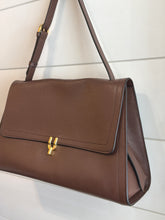 Leo et Violette Bag, Brown Grained Leather Le Daily Soft Laurence Shoulder Bag