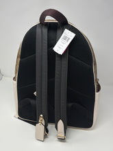 Coach Bag, Signature Canvas & White Leather Court Large Backpack