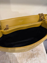 Saint Laurent Bag, Chartreuse Suede Y Quilted Monogram Medium Loulou Chain Satchel
