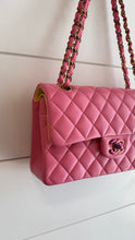 Chanel Bag, 2021 Pink & Yellow Quilted Lambskin Small Classic Double Flap Bag