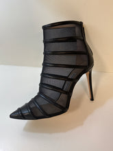 Jimmy Choo Shoes, Black Mesh Caged Booties (size 37.5)