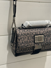 Dolce & Gabbana Bag, Grey & Black Jacquard Messenger Bag