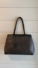 Goyard Bag, Black Goyardine Canvas Bellechasse PM Tote