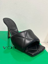 Bottega Veneta Shoes, Black ‘The Rubber Lido’ Heeled Sandals (size 38)