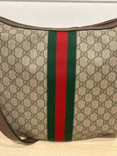 Gucci Bag, GG Supreme Monogram Web Ophidia Half Moon Hobo Crossbody
