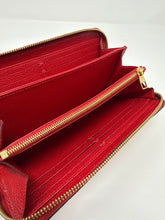 Louis Vuitton Red Empreinte Monogram Leather Zippy Wallet