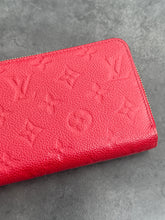 Louis Vuitton Red Empreinte Monogram Leather Zippy Wallet