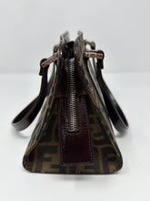 Fendi FF Monogram Zucca Canvas East/West Top Handle Bag