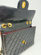 Chanel Bag, 1997 Black Lambskin Quilted XL Jumbo Single Flap