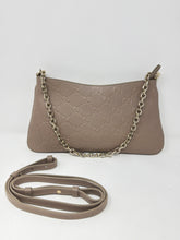 Gucci Bag, Beige GG Guccissima Leather Emblem Chain Shoulder Bag