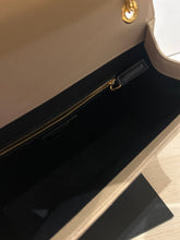 Saint Laurent Bag, Beige Grain De Poudre Matelasse Chevron Large Monogram Satchel