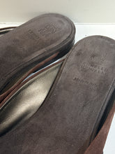 Brunello Cucinelli Shoes, Brown Suede Monili-Embellished Ballerina Mules (size 38)