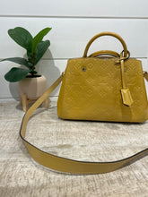 Louis Vuitton Bag, Gold Vernis Patent Leather Monogram Montaigne BB