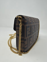 Fendi Bag, FF Embossed Leather Wallet on Chain