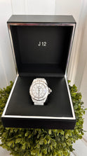 Chanel J12 Chronograph White Ceramic & Stainless Steel with Diamonds