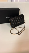 Chanel Bag, 2025 Black Caviar Leather Wallet on Chain Crossbody