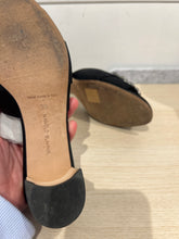 Manolo Blahnik Shoes, Martanew 50MM Embellished Satin Mules (size 38)