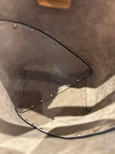 Valentino Bag, Brown Leather Rockstud Wispy Bucket Bag