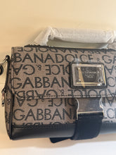 Dolce & Gabbana Bag, Grey & Black Jacquard Messenger Bag