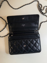 Chanel Bag, 2018 Black Lambskin Quilted Wallet On Chain