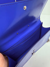 Alexander McQueen Bag, Blue Calfskin Small Slash Bag